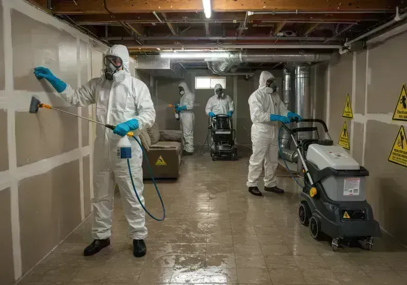 Basement Moisture Removal and Structural Drying process in Kit Carson County, CO